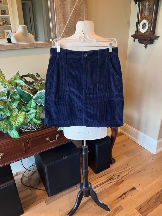 Gap Navy Blue Corduroy Skirt Women’s 8 Tall - Picture 4 of 8